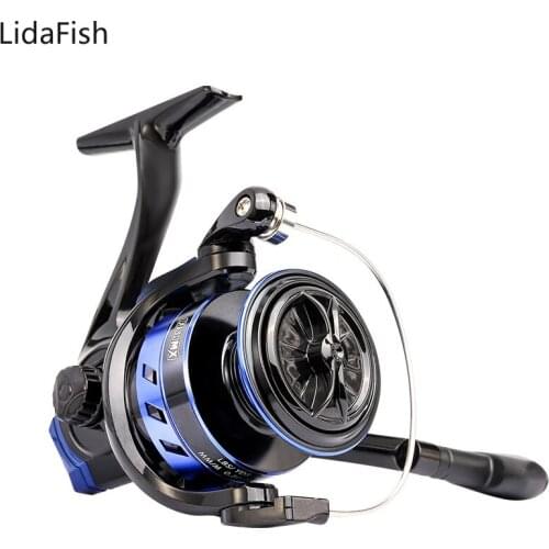 LidaFish 2000-7000 Spinning Fishing Reel 8KG Max Drag Power 5.2:1 /4.7:1 Metal Spool Fishing Reel Carp Fishing Coil