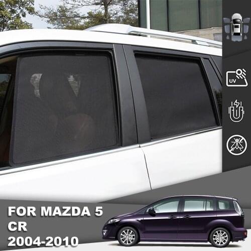 Magnetic Car Sunshade Front Windshield Door Mesh Frame Curtain For Mazda 5 CR 2004-2010 Side Window Sun Visor Truck Protector