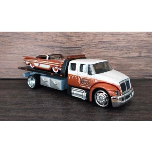 1:64 Proportional Die Casting Trailer Chevrolet Inpal Flatbed Truck Truck Transporter Alloy Car Model Toys Free Shipping