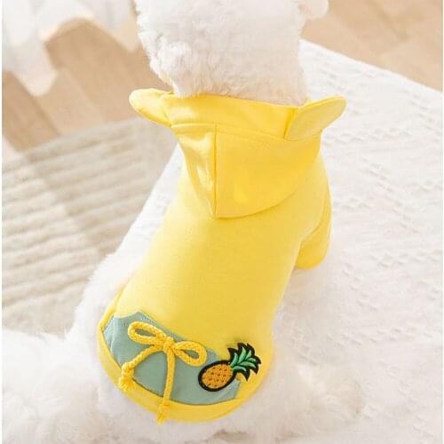 Cute Clothing Sweater Sweatshirts Spring Pet Dog Cat Clothes For Small Dogs Puppy Teddy Bichon VIP Pomeranian Schnauzer