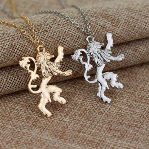MOCHUN Fashion Lannisters Pendant Necklace Lion Chain Necklaces for Men Women Jewelry Accessories Necklaces-30