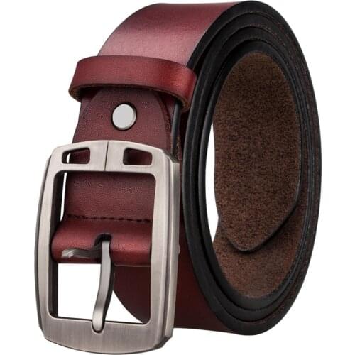 SZ-0014 2018 Barry.Wang New Fashion Designers Pin Buckle Leather luxury Belts Business Male Pin Buckle Belts for Mens