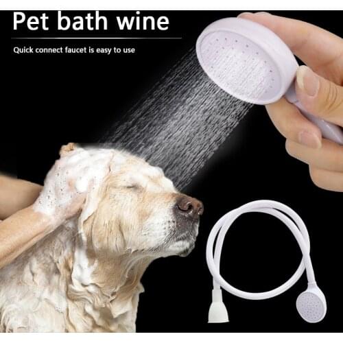 Pet Pressurized Shower Head High Pressure Water Saving Faucet Docking Hose Adjustable Bathroom Accessories Shower Supplies