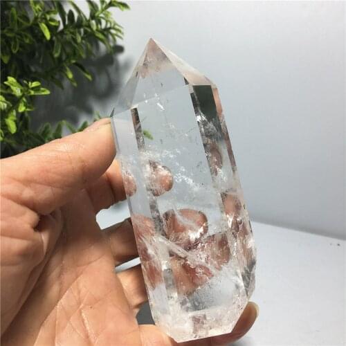 Natural Tower Clear Quartz Crystal Gift Point Home Furnishing Decoration Stone Hexagonal Prisms Obelisk Beautiful Healing Wand