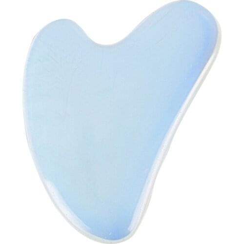 Natural Opal Jade Roller Guasha Scraper For Face Gua Sha Massage Tool Set Facial Roller Massager Guasha Board Jade Massager