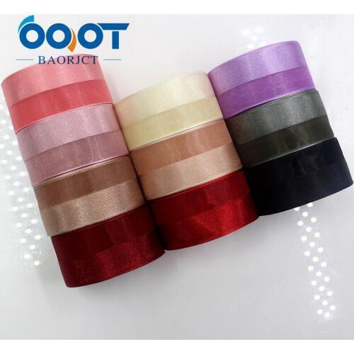 OOOT BAORJCT I-181109-204,25mm 10yards Solid color ribbon yarn stitching Ribbon,Wedding Accessories DIY handmade materials