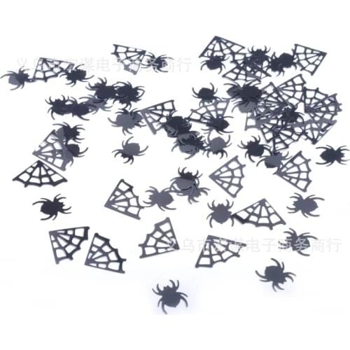 Halloween cobweb spider 15grams Acrylic Sequins PVC Flat for DIY Card Making Craft Color Collection