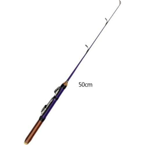 50cm/70cm detachable Winter Ice Fishing Rods Glass Fiber portable Casting Rod Combo Fishing Accessories