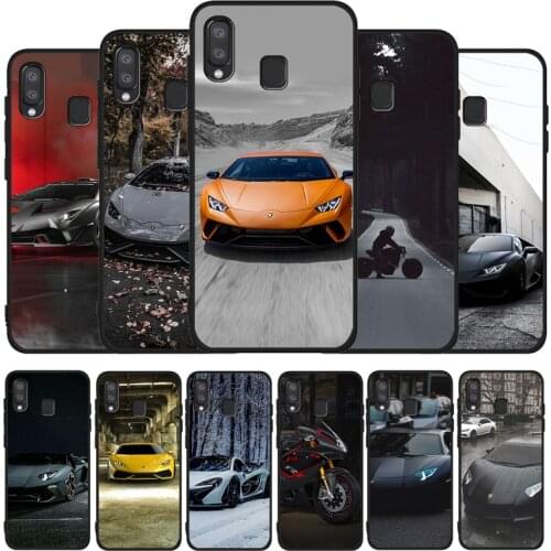 Sport Cars Soft Case For Samsung A10 A30 A40 A50 A70 M10 M20 M30S M40 A01 A21 A31 A51 A71 A20E black Case