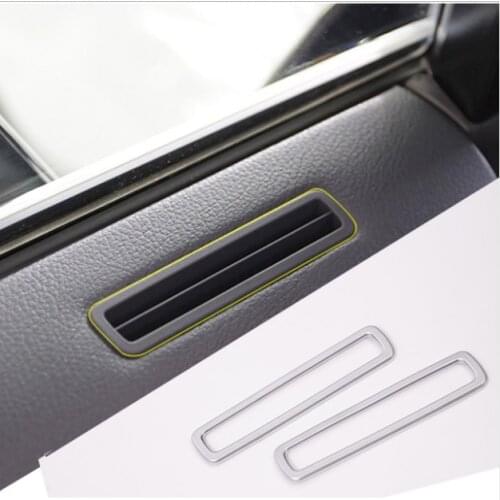 For Lexus RX200t 2016 Styling Accessories ABS Chrome Car Door Air Conditioning Outlet Vent Frame Trim Stickers