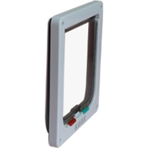 4 Ways Lockable Dog Cat Door Security Flap Gate Pet Supplies Animal Pet Cat Cage Door Pets Products Size S M L XL