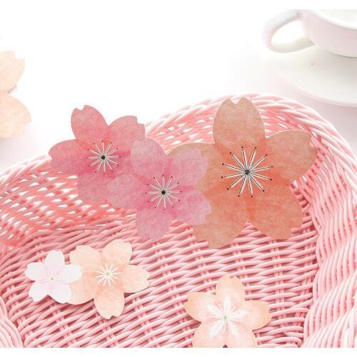 1 Pcs Creative Small Fresh Beautiful Cherry Blossom Petals Decorative Stickers Children Gift Decoration Stationery Stickers