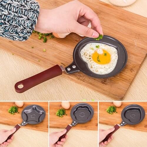 1Pc Mini Cute Egg Pancake Mold Egg Pastry Frying Pan Non-Stick Pot Cartoon Molds Omelette Breakfast Maker Cookware Kitchen Tools