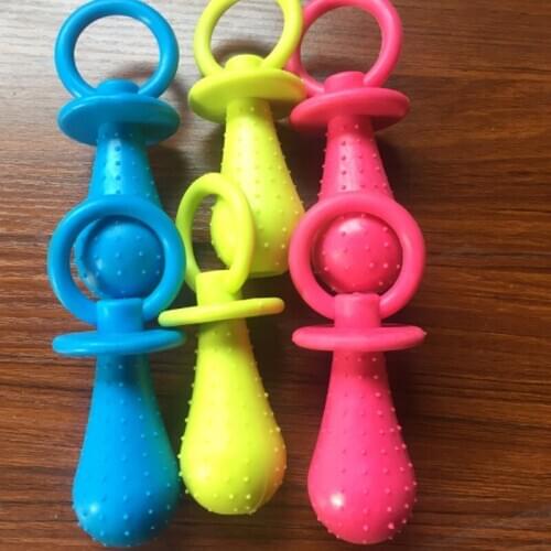 1pc Rubber Nipple Toys For Dog Pet Resistant Chewing Teething Small Cat Puppy Cleaning Bite Pet Products