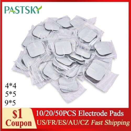 10/20/50Pcs Electrode Pads Self Adhesive Replacement Tens Non-woven Fabric Physical Therapy EMS Massage Patche 4*4cm 5*5cm 9*5cm