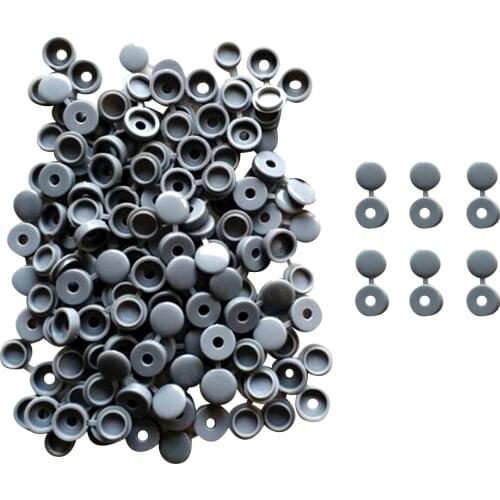 100 Pieces Plastic Hinged Screw Cover Cap for 3mm, 4mm, 5mm Shank Diameter Screws Car Home Furniture Decor