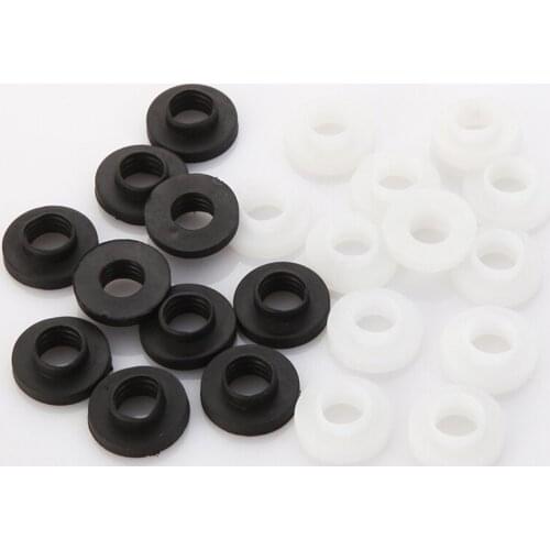 50pcs Black/White Silicone Sealing Gasket 9mm Convex Gaskets Water Heater Seal Washer Ring Plumbing Shower Hose Faucet Washers