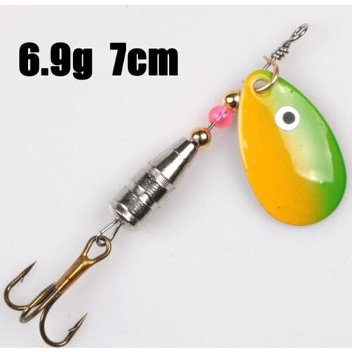 5 Colors Spinner Fishing Lures Wobblers CrankBaits Jig Shone Metal Sequin Trout Spoon With Hooks for Carp Fishing Pesca