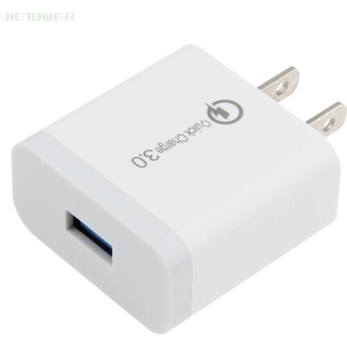 Single Ports Quick Charger QC 3.0 USB Charger For iphone 7 8 ipad Samsung S8 Huawei Xiaomi Fast Charger QC3.0 US Plug 100pcs/lot