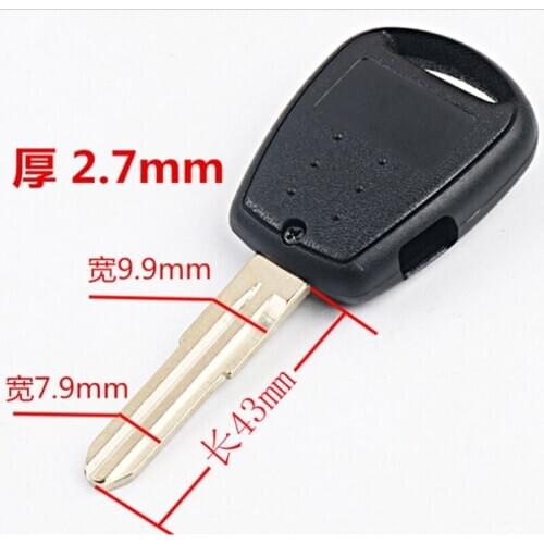 DAKATU Replacement 1 Side Button Remote Key Shell Fob Car Key Blank Uncut Blade for Hyundai Accent