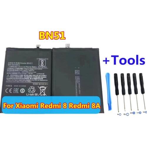 +Tools! High Quality BN51 Battery for Redmi 8 Redmi 8A Phone 5000mAh