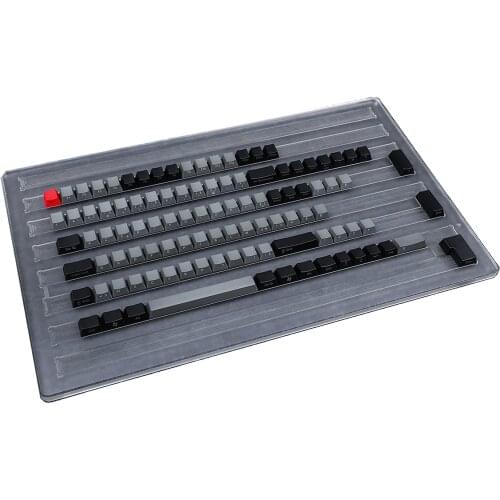 OEM Profile ISO French 105 Key AZERTY Layout Thick PBT Side Print Keycaps For Mechanical Keyboard Black White Gray Dolch