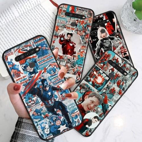 Retro Marvel Comics For LG G8 V30 V35 V40 V50 V60 Q60 K40S K50S K41S K51S K61 K71 K22 K31 K42 K92 ThinQ 5G Phone Case