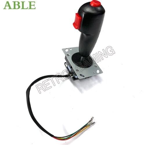 Mini grab Arcade flight yoke stick 8 way joystick with two trigger top fire arcade joystick for flying game Raiden 4
