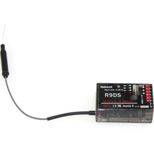Original RadioLink R9DS 2.4G 9CH DSSS Receiver for RadioLink AT9 AT10 Transmitter RC Helicopters Multirotor Support S-BUS F10491