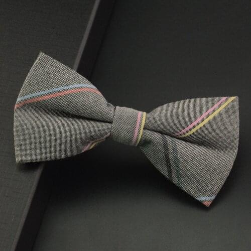 New Hot Men Fashion Classic Cotton Plaid Bowtie Neckwear Adjustable Mens Bow Tie For Man Wedding Groom Neck Ties Corbatas