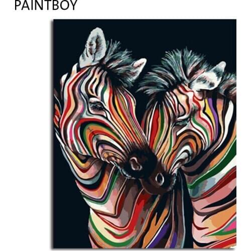 PAINTBOY Framed Pictures Painting By Numbers DIY Oil Painting On Canvas Home Decoration For Living Room