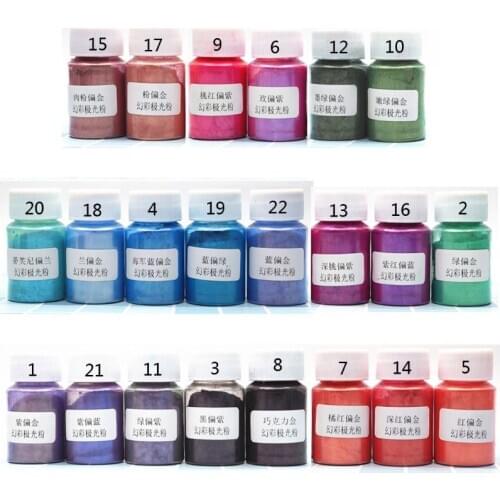 Aurora Pearl Pigment Powder Mica Pearlescent Colorants Resin Dye Jewelry Making