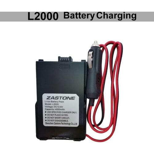 Zastone L2000 Battery Adapter Charger The Cigarette Lighter 7.4V Car Borrowing Plastic Battery Charger