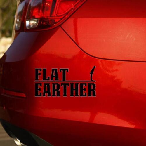 15*7.5cm Flat Earther Decal Window Bumper StickerVinyl Hobby Car Bumper Sticker Car Accessories