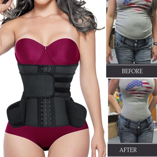 Abdominal Belt Plus Size Latex Waist Cincher Corset Underbust Slim Body Fajas Sweat Waist Trainer Sport Girdle Cintas Modeladora