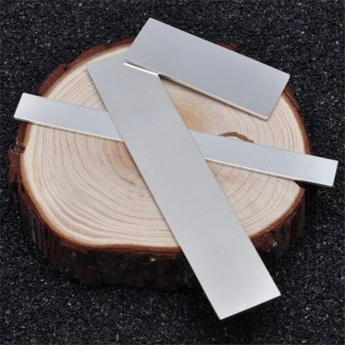 Sterling Silver Flat Sheet Wires 925 Silver Slice Blank Length 100mm