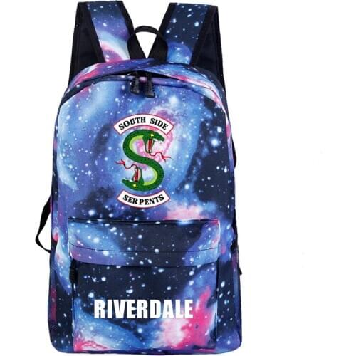 Riverdale South Side Snake Backpack Student School Bags for Teen Laptop Bags Mens and Womens Casual Travel Knapsack