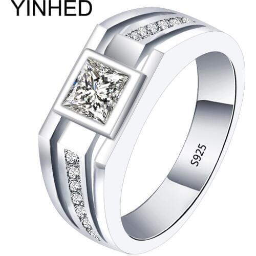 YINHED Silver Rings For Men