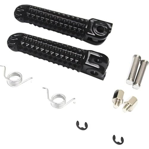 1 Pair of Aluminum Front&Rear Foot Pegs for Yamaha YZF R1 98-11 R6 99-12 R6S 03-08
