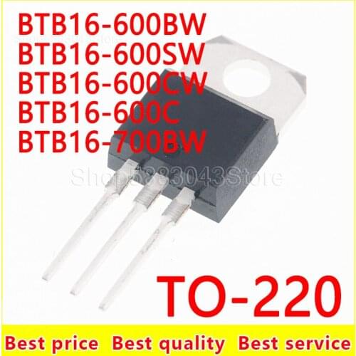 10pcs)100% New Original BTB16-600BW BTB16-600SW BTB16-600CW BTB16-600C BTB16-700BW TO-220 Chipset