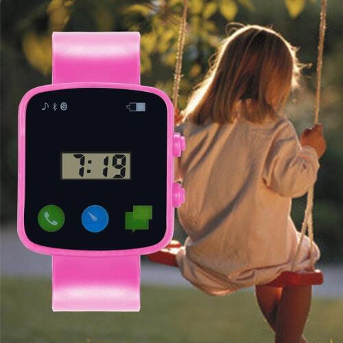 2019 new fashion LED digital sports watch childrens square dial watch silicone strap casual sports casual childrens watch #L