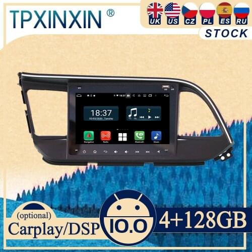 10.0 PX6 For Hyundai Elantra 2019 Android Car Stereo Car Radio with Screen 2 DIN Radio DVD Player Car GPS Navigation Head Unit