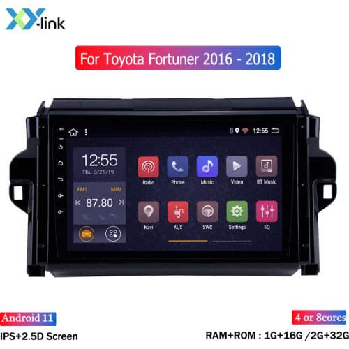 Touch Screen Android car multimedia player GPS Navigation system for Toyota Fortuner 2016-2018 radio accessories no 2 din dvd