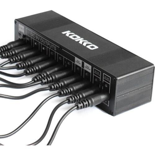 Guitar Effect Pedals Board Power Supply 10 DC Isolated Outputs For 9V/12V/18V