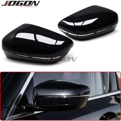 Black Side Wing Rear View Mirror Cover Case Shell Trim Caps LHD For BMW 5 6 7 8 Series G30 G31 G32 G11 G12 G14 G15 G16 M5 F90