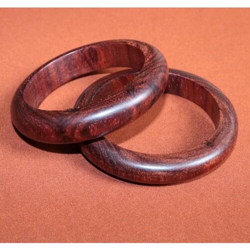 Natural love wood bangle bracelet women Lobular red sandalwood of Indian fashion gift decoration