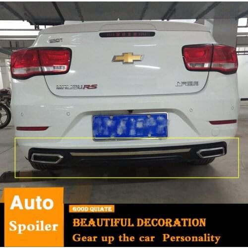 For Chevrolet Malibu 2016-2018 Rear Bumper Diffuser Bumpers Protector For Chevrolet Malibu Body kit bumper rear lip rear spoiler