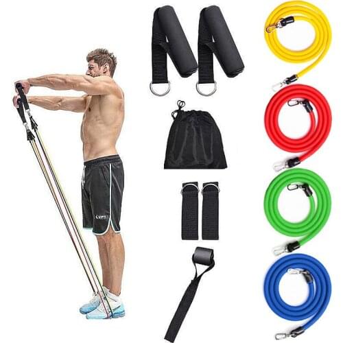 16 Pcs Latex Resistance Bands Crossfit Training Exercise Yoga Tubes Pull Rope Rubber Expander Elastic Bands Fitness Equipment