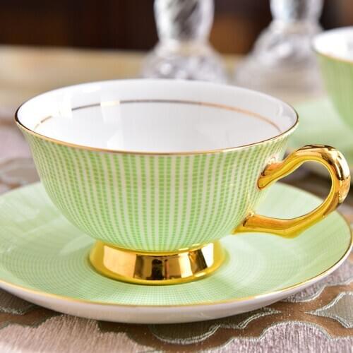 European Bone China Coffee Cups and Saucers Tableware Coffee Plates Dishes Afternoon Tea Set Home Kitchen