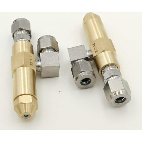 Waste Oil Burner Nozzle With 0.8mm Connector Siphone Oil Fuel Injection Boiler Combustion Parts Air Atomizer gas water sprayer